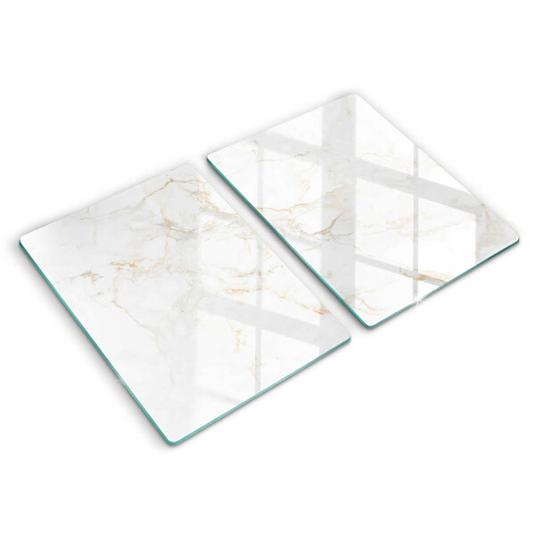Glass chopping board Elegant stone marble