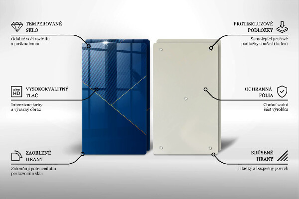 Glass chopping board Modern background