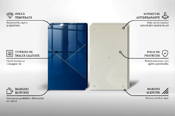 Glass chopping board Modern background