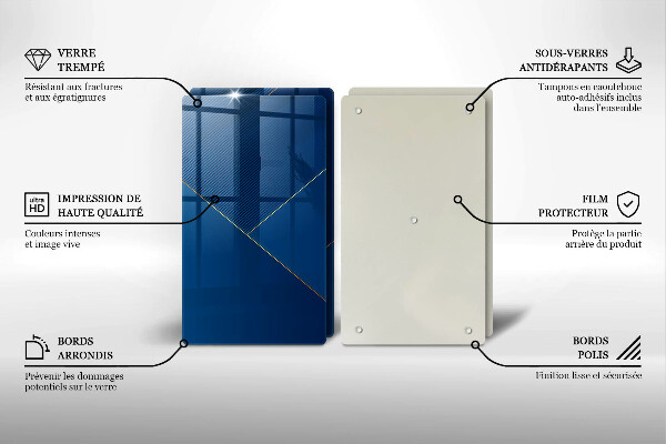 Glass chopping board Modern background