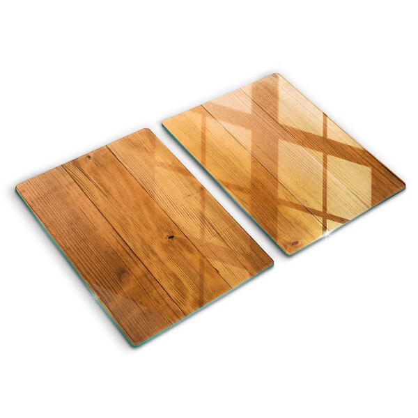 Glass chopping board Wooden planks