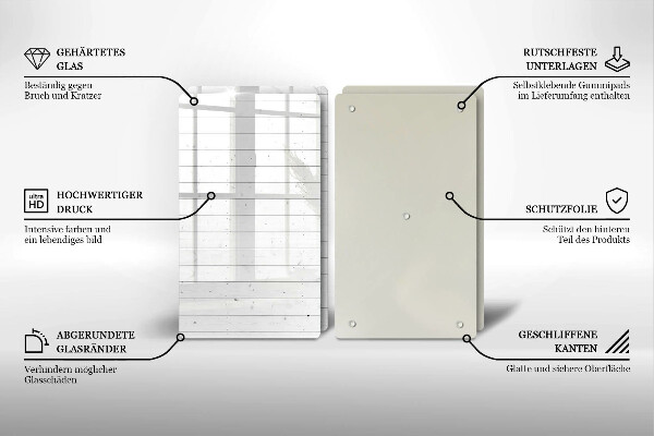 Glass chopping board Modern bright boards