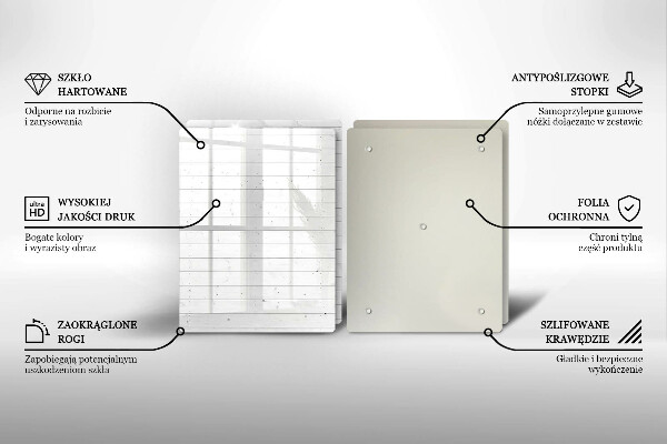Glass chopping board Modern bright boards