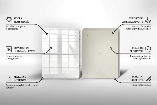 Glass chopping board Modern bright boards