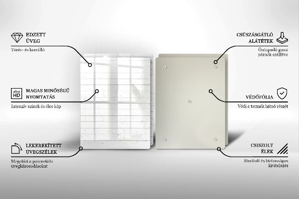 Glass chopping board Modern bright boards