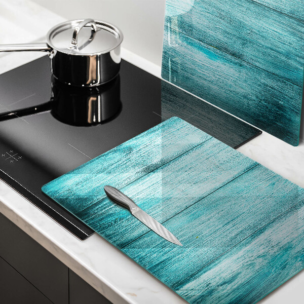 Glass chopping board Vintage wooden boards