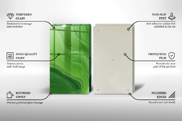 Glass chopping board Abstract texture