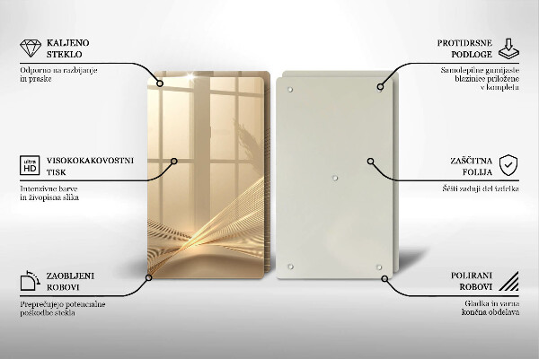 Glass chopping board Modern abstraction