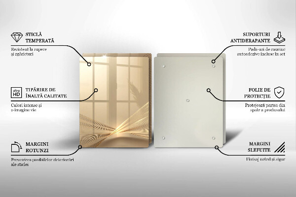 Glass chopping board Modern abstraction