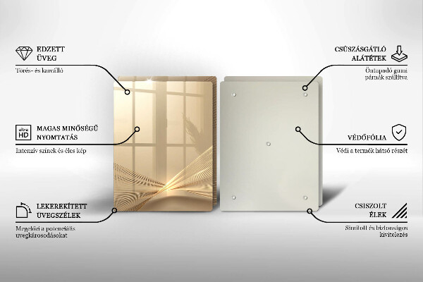 Glass chopping board Modern abstraction