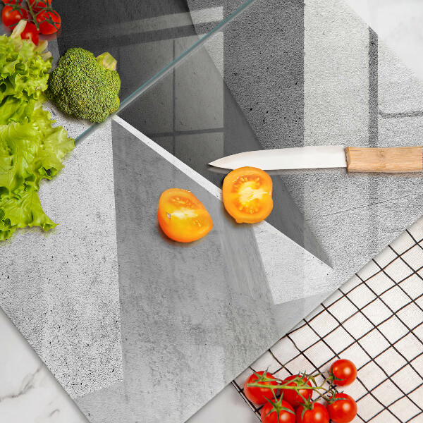 Glass chopping board Concrete abstraction