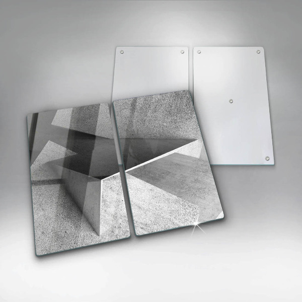 Glass chopping board Concrete abstraction