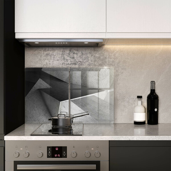 Glass chopping board Concrete abstraction