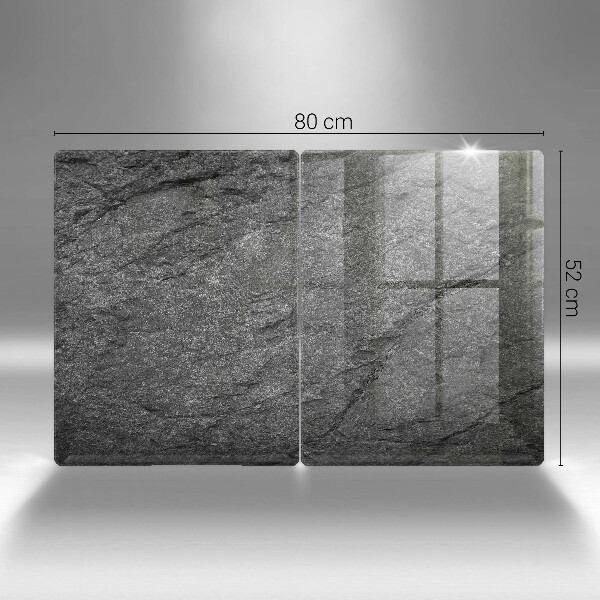 Glass chopping board Stone texture