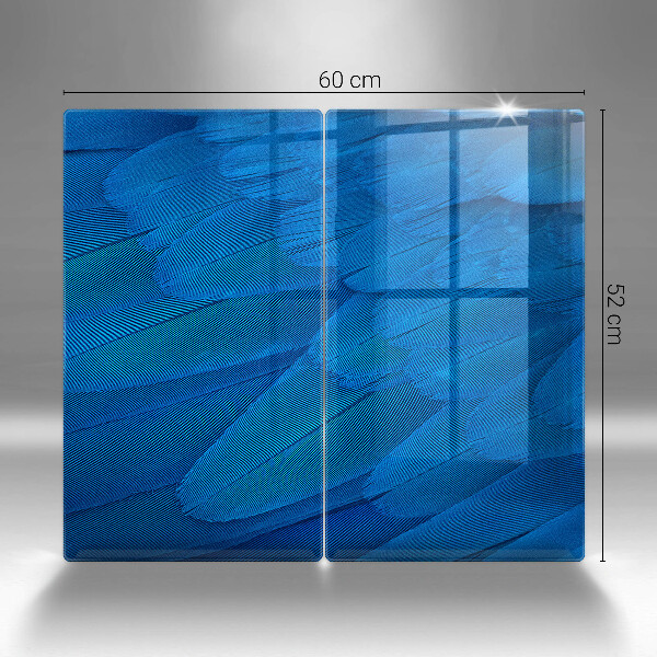 Glass chopping board Bird feathers