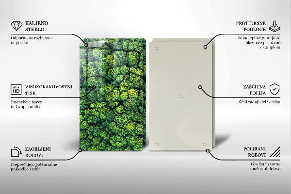 Glass chopping board Nature - moss plant