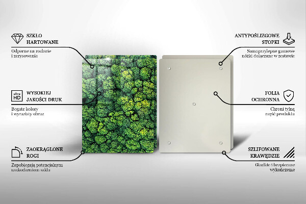 Glass chopping board Nature - moss plant