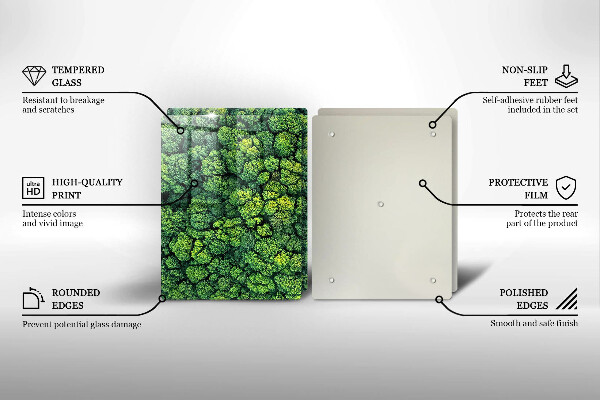 Glass chopping board Nature - moss plant