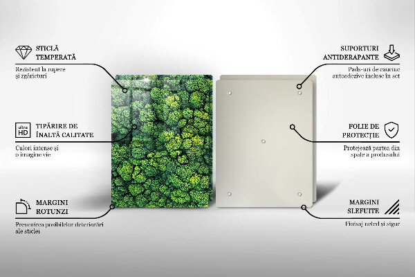 Glass chopping board Nature - moss plant