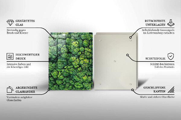 Glass chopping board Nature - moss plant
