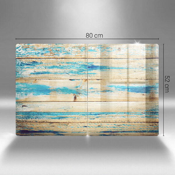 Glass chopping board Retro boards wood