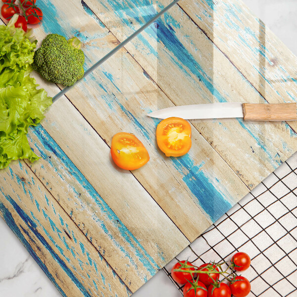Glass chopping board Retro boards wood