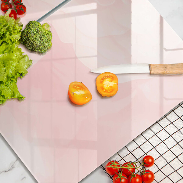 Glass chopping board Pastel background roses