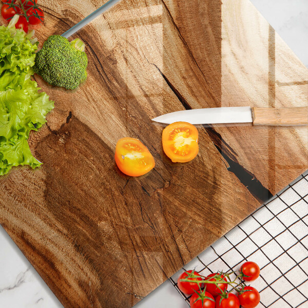 Glass chopping board Wooden board texture