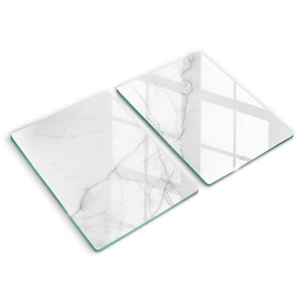 Glass chopping board Marble stone background