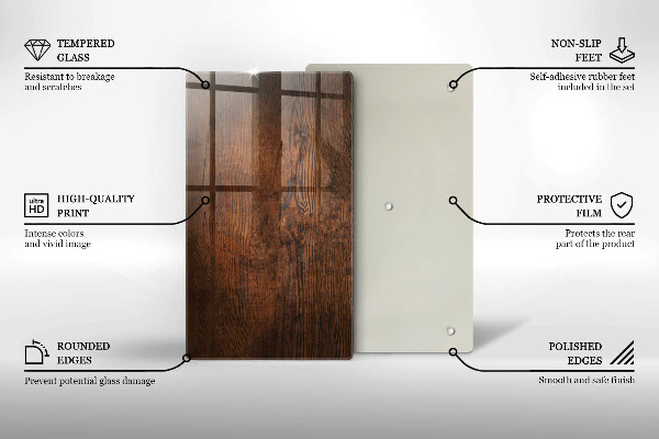 Cutting board Dark wood board