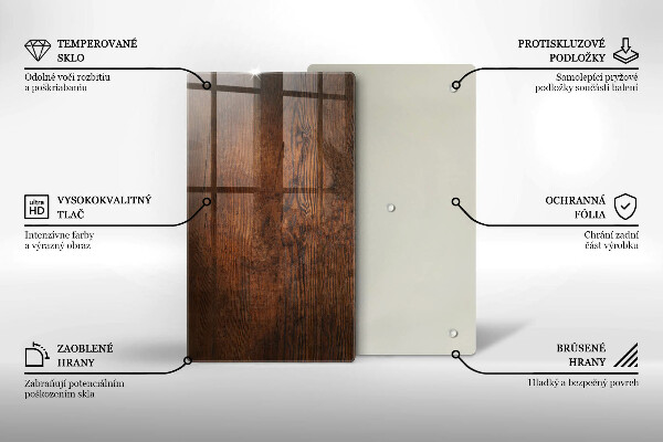 Cutting board Dark wood board