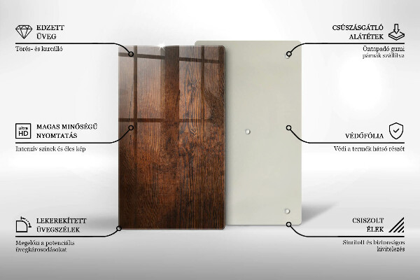 Cutting board Dark wood board