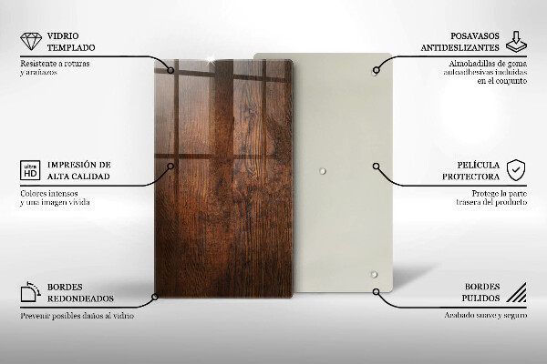 Cutting board Dark wood board