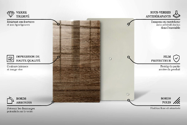 Worktop saver Wood texture