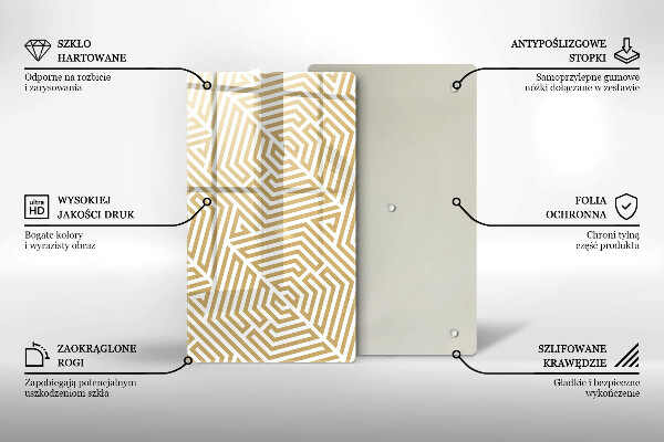 Cutting board Geometric lines