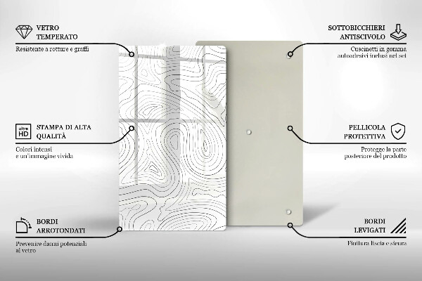 Cutting board Abstraction shapes