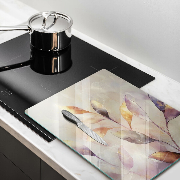 Worktop saver Painted boho leaves