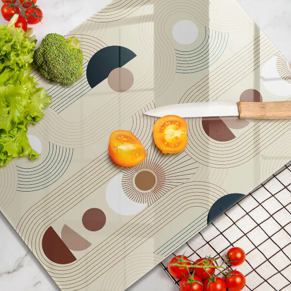 Cutting board Boho shapes geometry