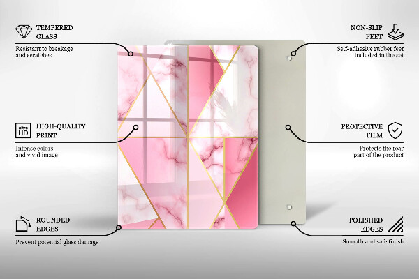 Cutting board Boho shapes geometry