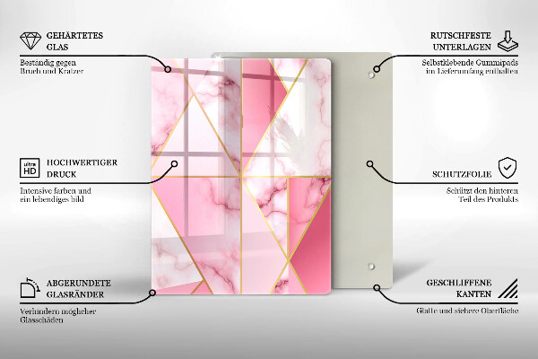 Cutting board Boho shapes geometry