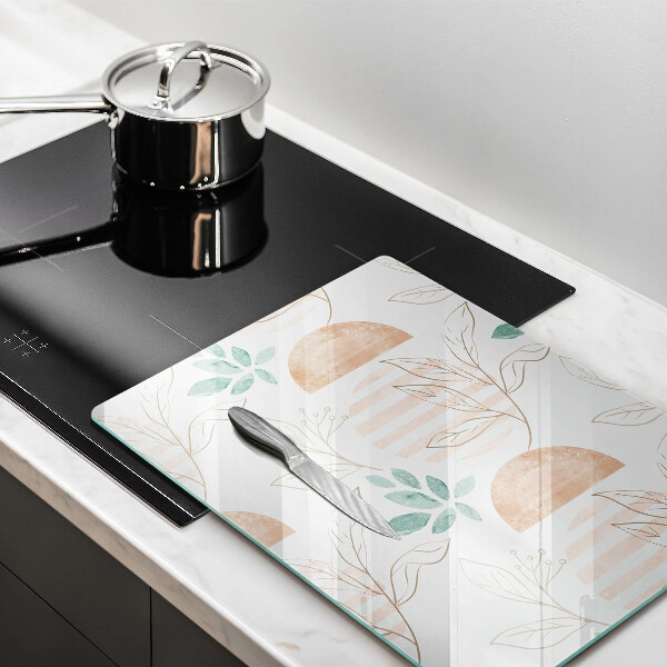 Cutting board Boho pattern leaves