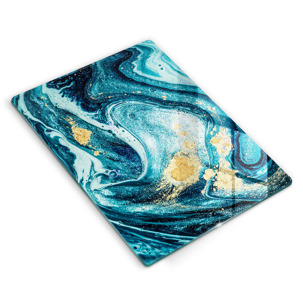 Worktop saver Blue abstraction gold
