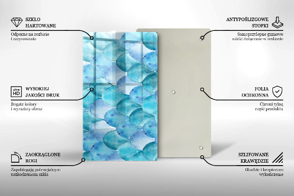 Worktop saver Watercolor scales