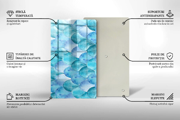 Worktop saver Watercolor scales