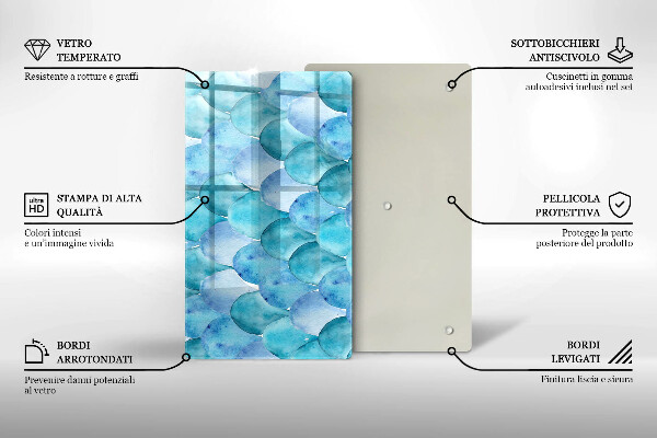 Worktop saver Watercolor scales