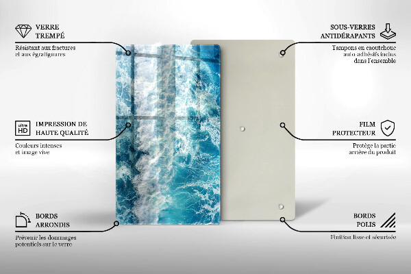 Worktop saver Water sea waves