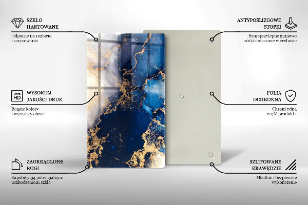 Worktop saver Elegant background and gold