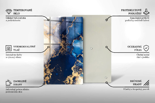 Worktop saver Elegant background and gold