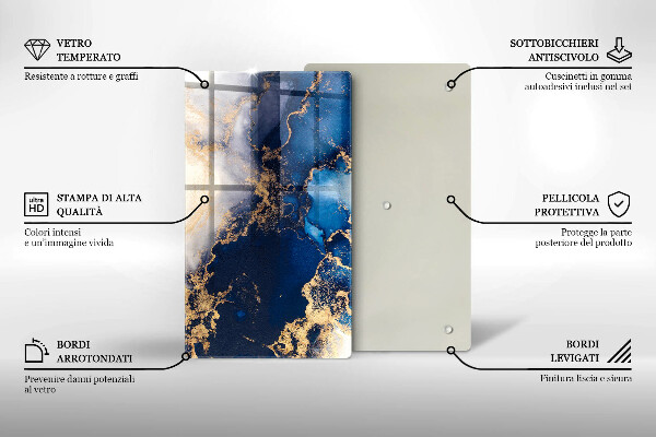 Worktop saver Elegant background and gold