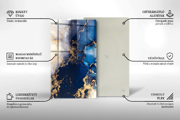 Worktop saver Elegant background and gold